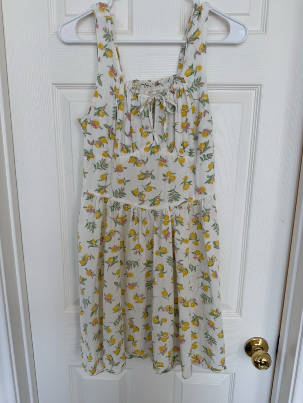 Jessica Simpson Lemon Print Mini Dress
